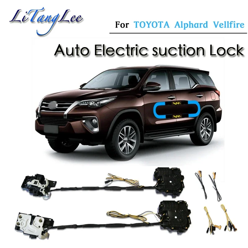 

Для TOYOTA Fortuner SW4 AN150 160 Автомобильная мягкая закрывающаяся дверная защелка, актуатор, автоматическое поглощение, всасывание, бесшумная защелка