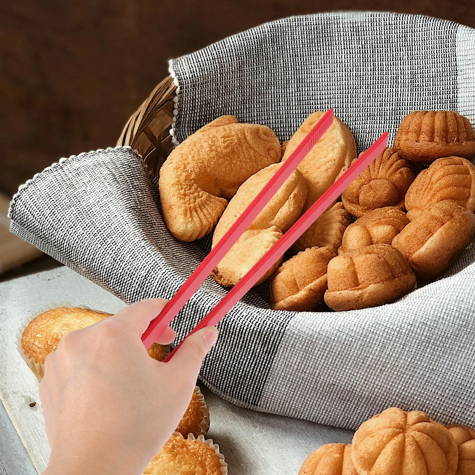 

Silicone Food Tong Kitchen Cooking Bbq Bread Pastry Clipper Frying Grilling Salad Steak Tongs Multifunctional Serving Clip