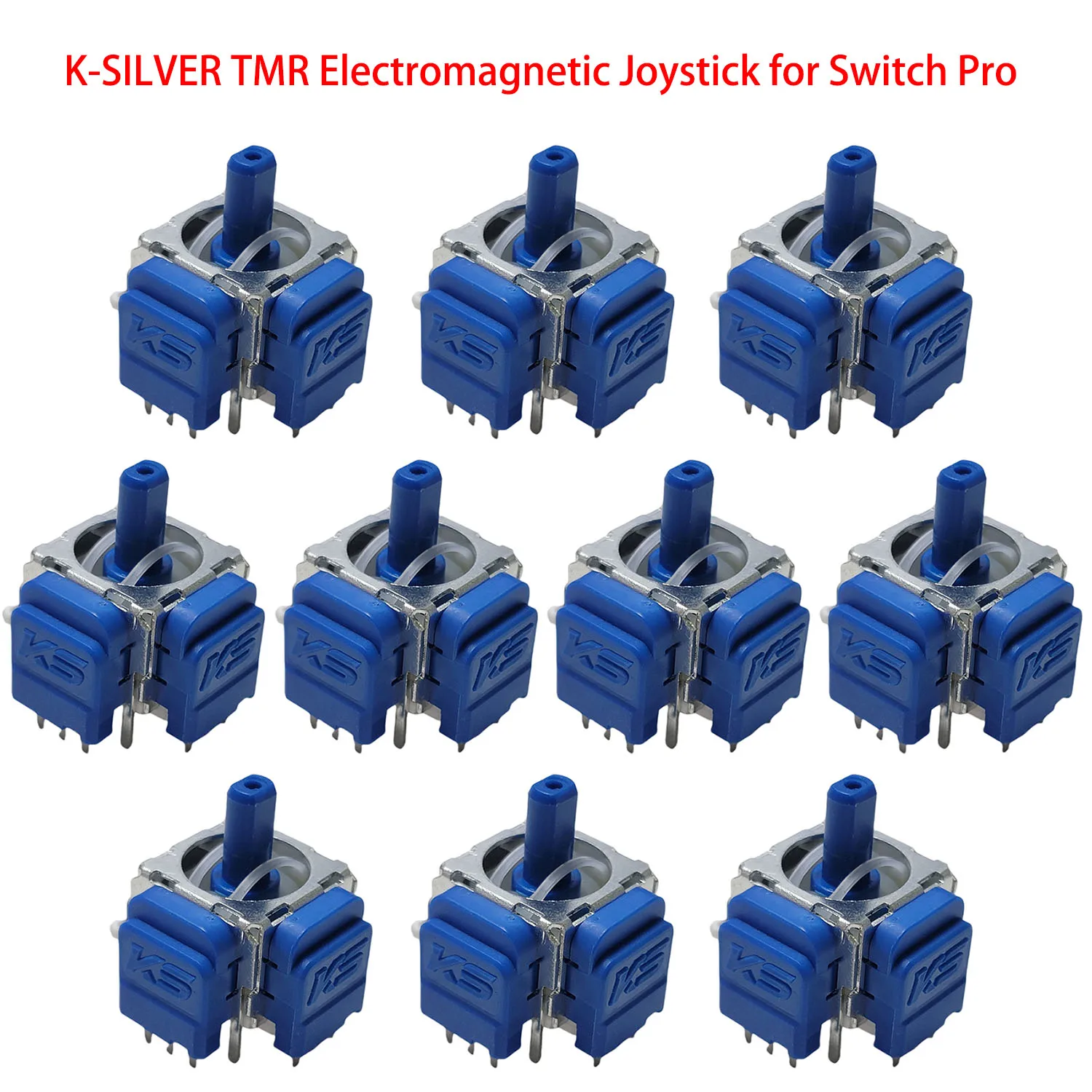 10pcs K-SILVER TMR Electromagnetic Joystick Anti-Drift Upgrade For Switch PRO Controllers Tunnel Magnetic Resistance Joysticks