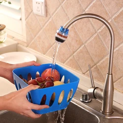 Kitchen Faucet Tap Water Purifier for Household 5 Layers   Filter Activated Carbon Filtration Mini