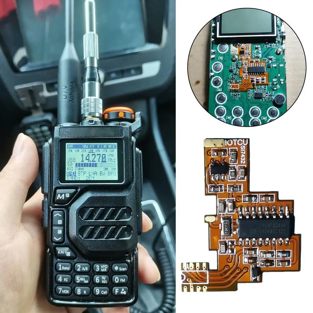 1set Walkie-talkie Modification Board For Uvk5/k6 Intercom Si4732 Modification Accessories Single Antenna Dual Antenna