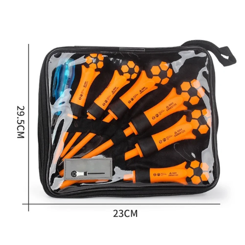 7 шт. магнитная отвертка, изолированная крестообразная шлицевая отвертка для электрика, ручные инструменты, отвертки, гайковерты, аксессуары