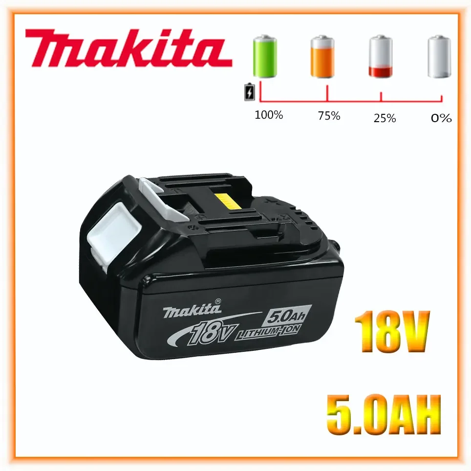 

Makita Original 18V 5.0AH 6.0AH Rechargeable Power Tool Battery LED Lithium Ion Replacement LXT BL1860B BL1860 BL1850