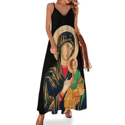 Our Lady of Perpetual Help (transparent background design) Sleeveless Dress elegant dresses for women evening dresses women