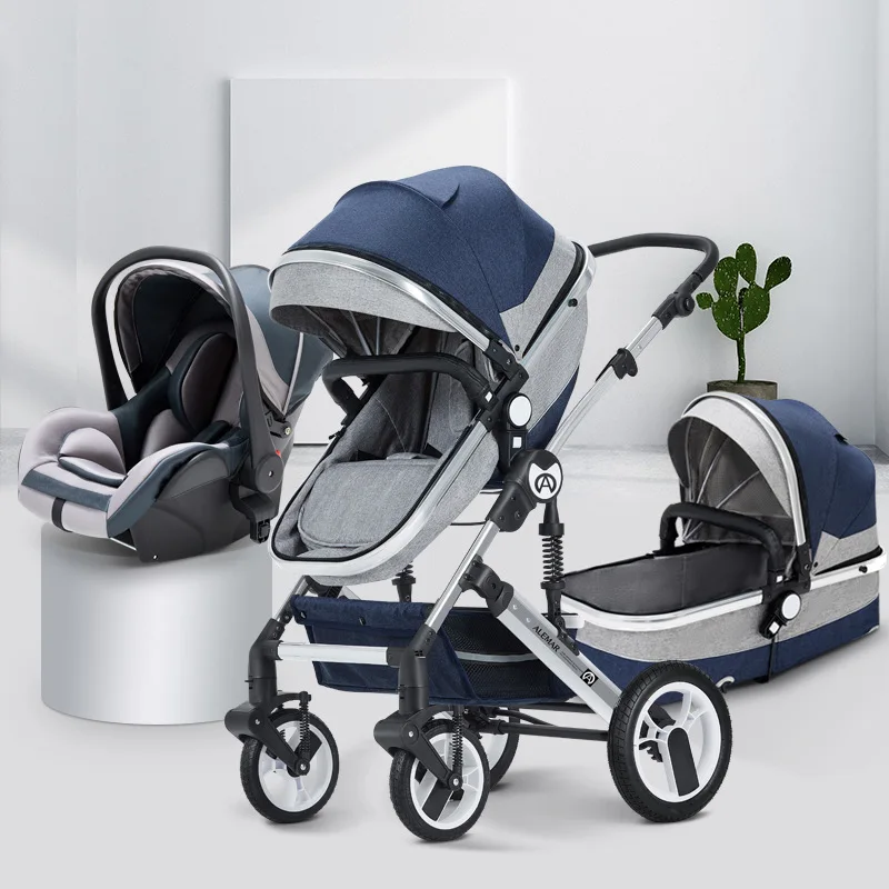 2024 new baby stroller,baby stroller 3 in 1,  High Landscape Car stroller with bassinet,Newborn  Portable Travel Baby Carriage