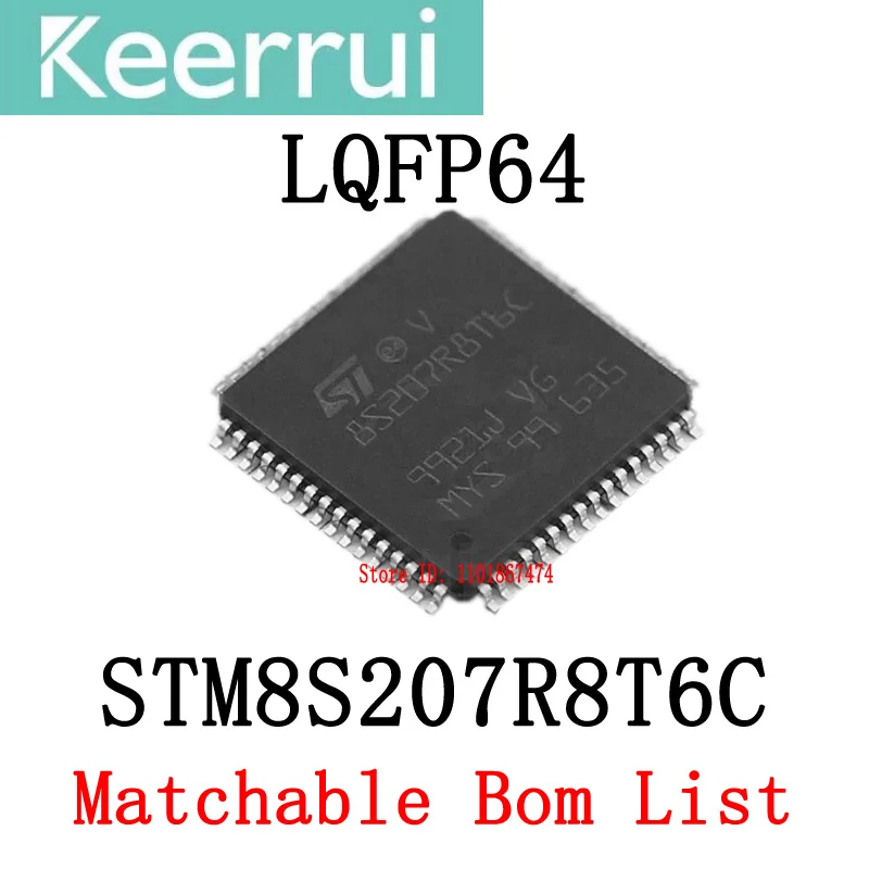 

1~1000pcs/LOT brand new original STM8S207R8T6C LQFP-64 8S207R8T6C STM8S QFP64 STM MCU IC chip (can match BOM list table)