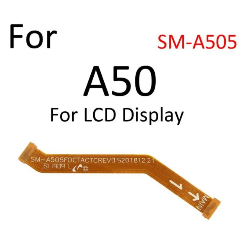 موصل اللوحة الأم مع شاشة عرض ، كابل مرن لسامسونج غالاكسي A80 ، A70 ، A60 ، A50 ، A40 ، A30 ، A20 ، A20e ، LCD ، A10e