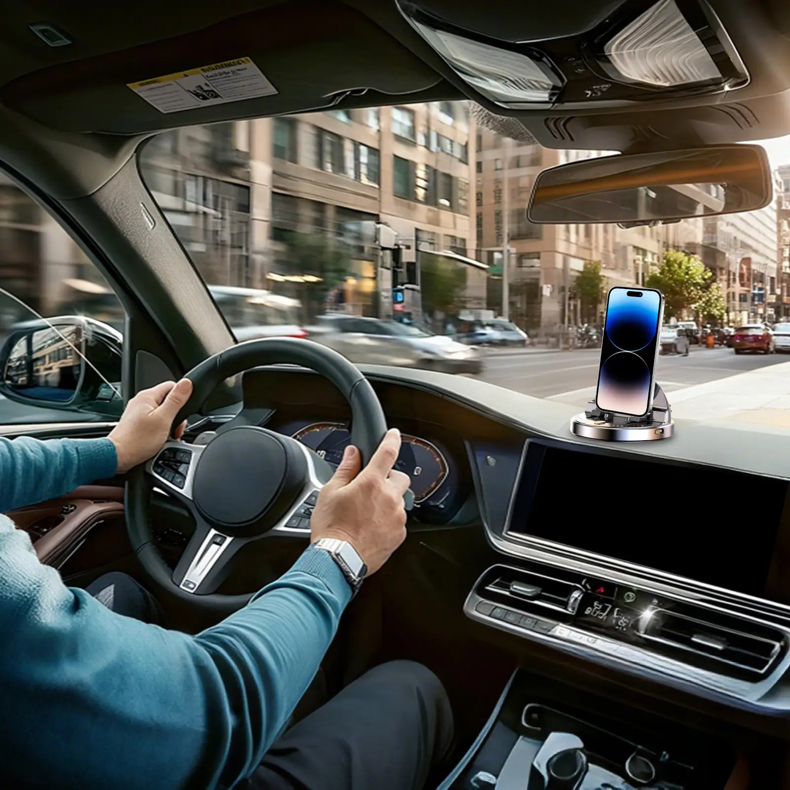 

Car Phone Mount Smart Sensor 360 Rotation 15W Anti-Slip Car Cellphone Stand Wireless Charger Anti-Slip Cellphone Stand For Daily