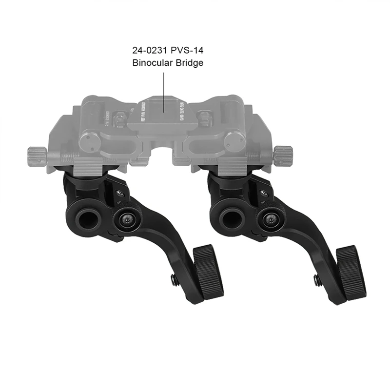PVS-14 Dovetail J Arm Bracket NVG J Arm Night Vision Mount อลูมิเนียมหมวกกันน็อคอะแดปเตอร์อุปกรณ์เสริม