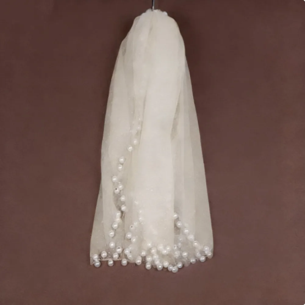 Detachable Design Lightweight Tulle Cape Short Length Beaded Bridal Pearl DIY Shawl Winged Shape Korean Style False Sleeves