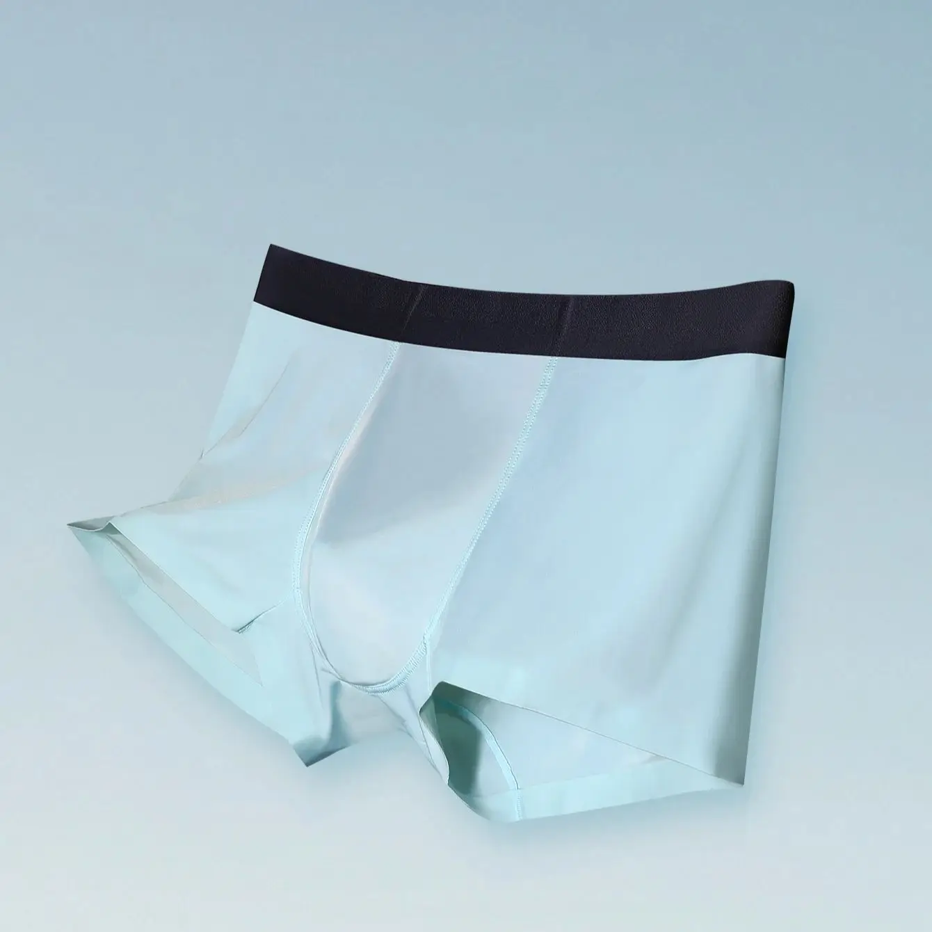 

5PCS Men's underwear Men's boxer shorts ice silk no scars boxer shorts head trend breathable shorts thin summer
