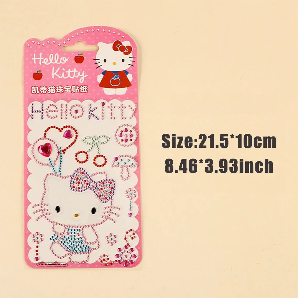 ของแท้ซานริโอ เฮลโล คิตตี้การ์ตูนสติกเกอร์ไดอารี่ แฮนด์บุ๊คแล็ปท็อปกระเป๋าเดินทางสเก็ตบอร์ดกราฟฟิตี้สติ๊กเกอร์สำหรับของเล่นเด็กผู้หญิงของขวัญ