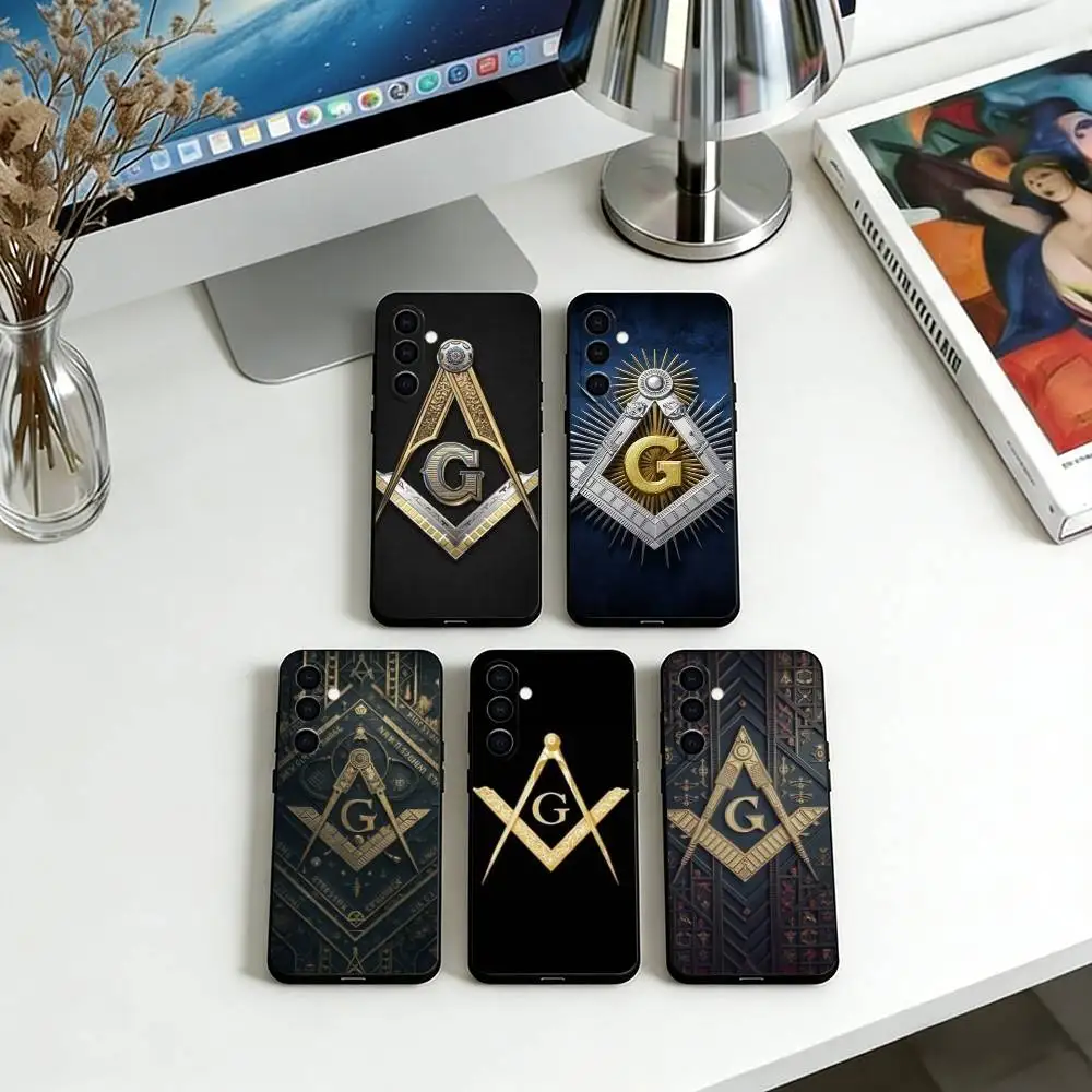 F-Freemasonry S-Symbol Phone Case Soft black For Samsung Galaxy A73,A72,A71,A70,A53,A52,A51