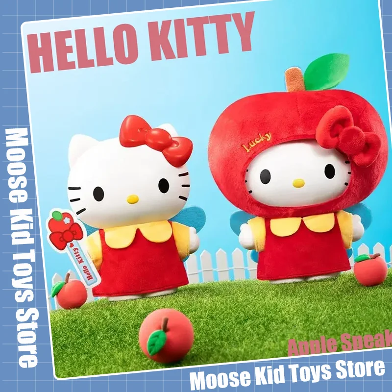 

Kawaii Sanrio Hello Kitty Apple Bluetooth Speaker Hellokitty Anime Figurines Plush Toy Cute Collect Ornaments Toy For Girls Gift