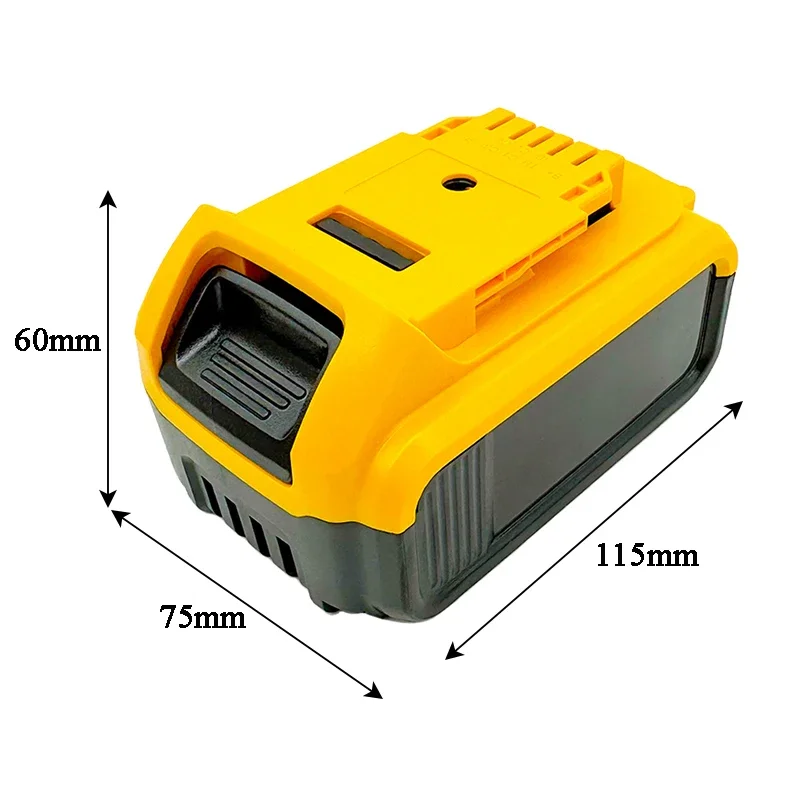 DCB200 DC Input Li-ion Battery Plastic Case Charging Protection Circuit Board Box Housing For DeWalt 18V 20V Lithium Ion Battery