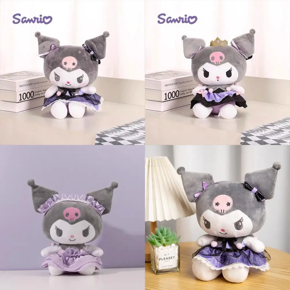 

Kawaii Sanrio Kuromi плюшевая игрушка милая мягкая кукла с наполнителем животных детский подарок на день рождения серии Dark Maid