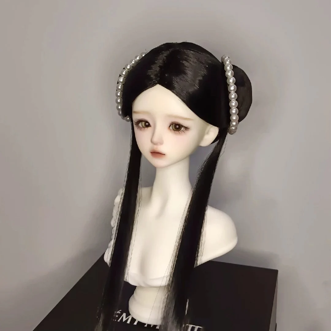 

1/4 1/3 Scale Ancient Costume BJD Wig Hanfu Fairy Long Hair Retro Wigs For BJD/SD MSD SD13 Big Girl SSDF Doll Accessories C2375