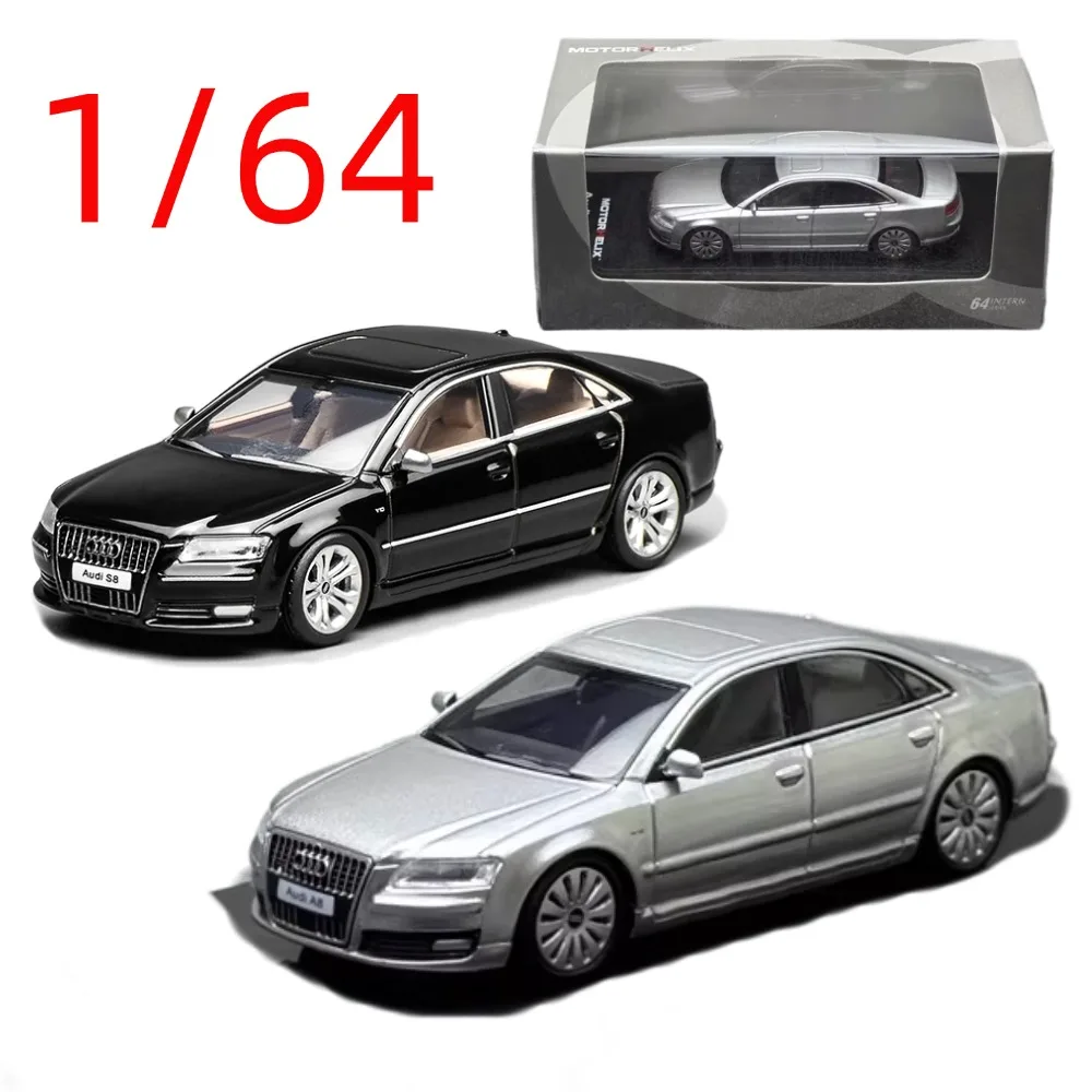 

MH Diecast 1/64 Scale Audi A8 (D3) 2008 Sedan Car Model Alloy Audi S8 Play Vehicles Toy for Boys Original Box Collection Display
