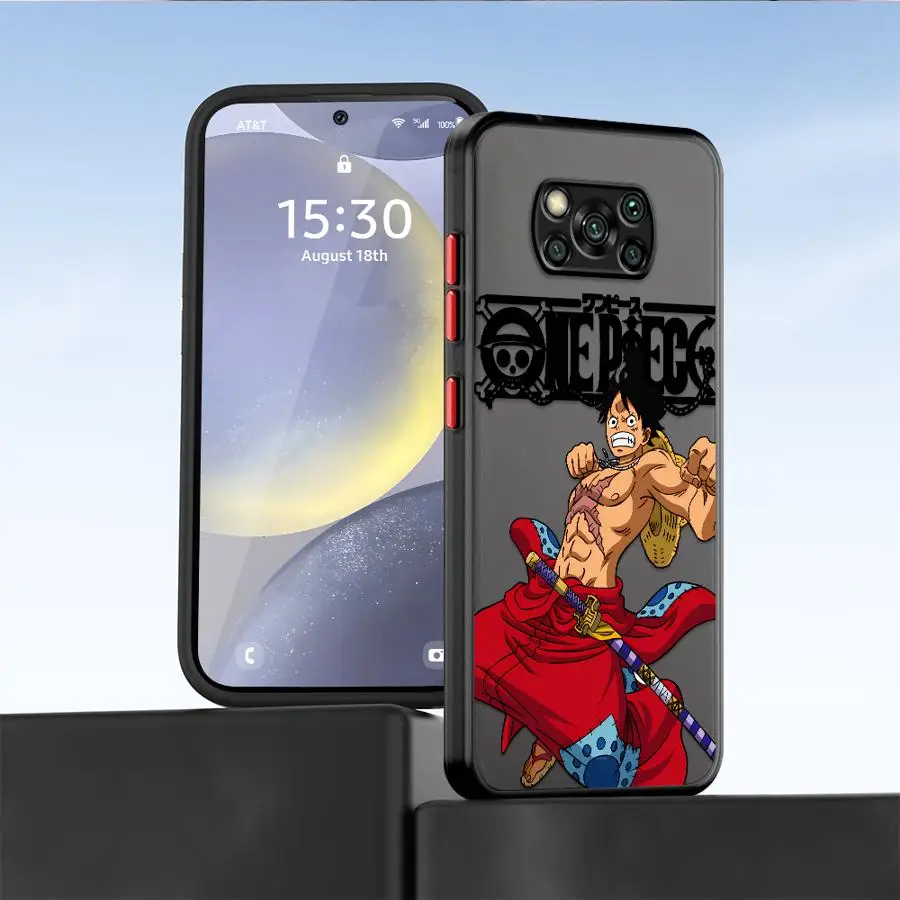 حافظة هاتف قطعة واحدة على شكل قرد د. لوفي لهاتف Xiaomi Poco X3 NFC X4NFC X5 X3 X4 Pro غطاء ناعم