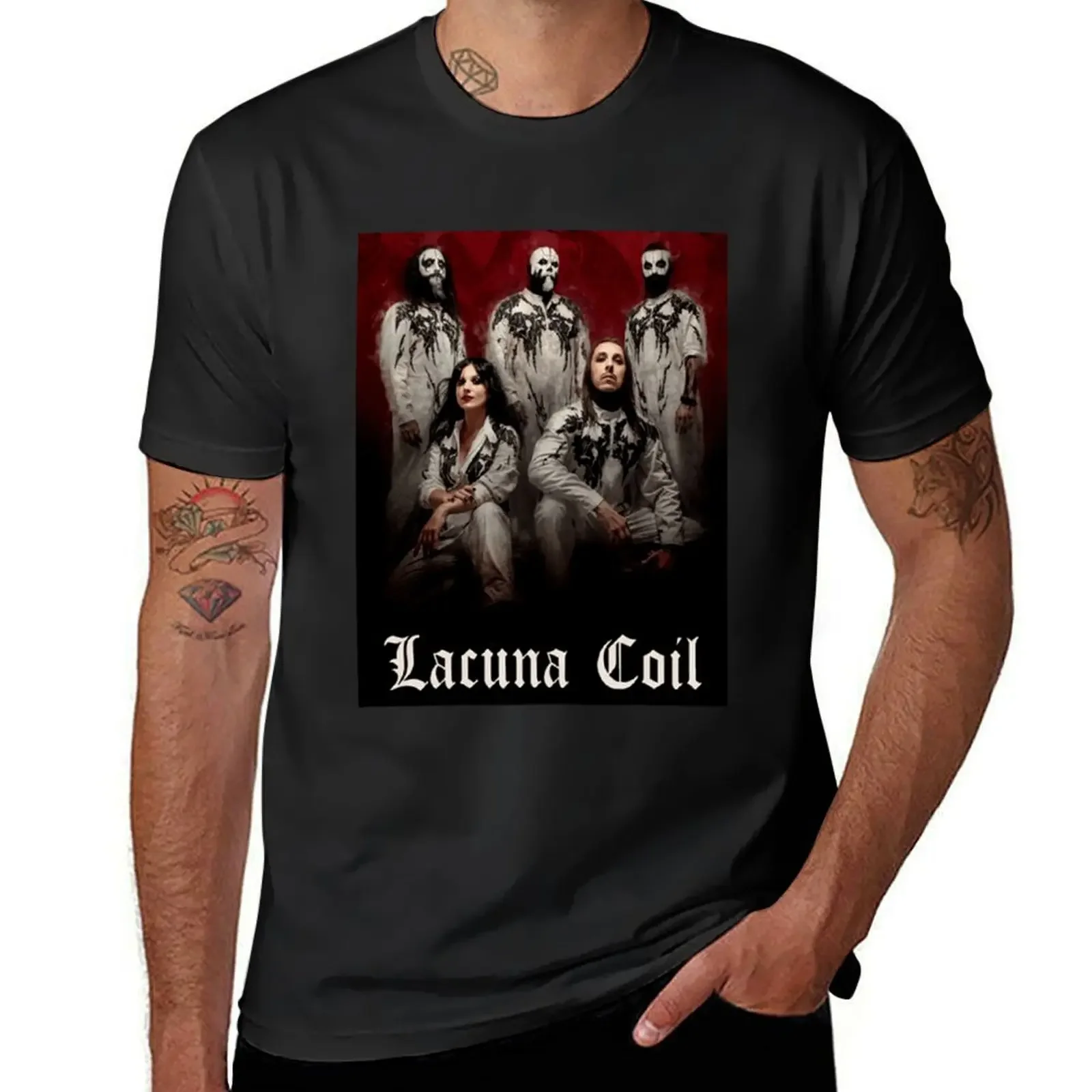 Lacuna Coil T-Shirt plain rapper graphic tees anime stuff men workout shirt