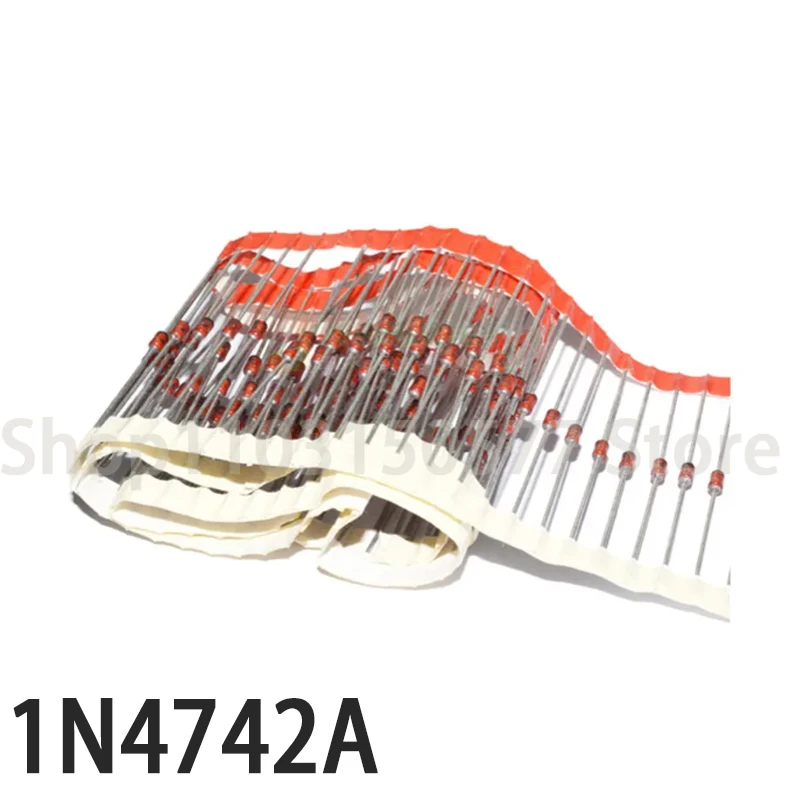 100piece 1N4742A 1W  12V  DO-41