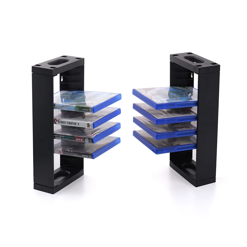 تخزين أقراص الألعاب العالمية، حامل التثبيت على الحائط TP5-5512، المتاجر 14 لعبة أو أقراص Blu-Ray لجهاز PS5/PS4/Xbox، حامل عمودي