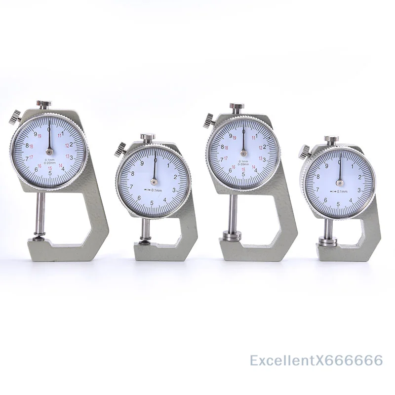 

Leather Paper Thickness Meter Tester 0-10mm Dial Gauge for Film And Paper Thickness Measurement Tool