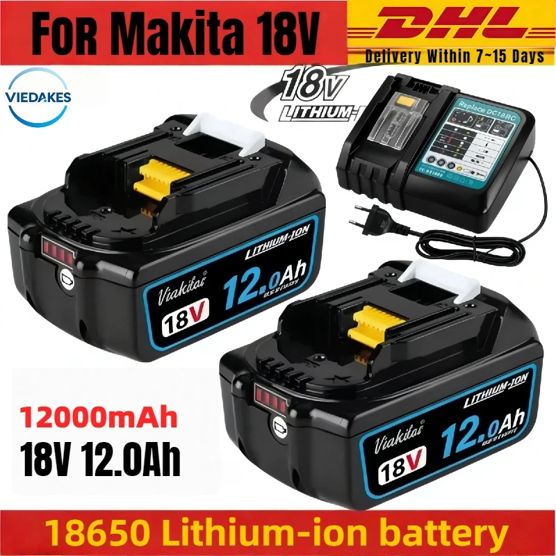 

Новая литий-ионная аккумуляторная батарея 18В 12.0Ач с высокой емкостью и стабильным выходом для электроинструментов Makita DGA404, DTW700, DHR202, DJV182, DDF487