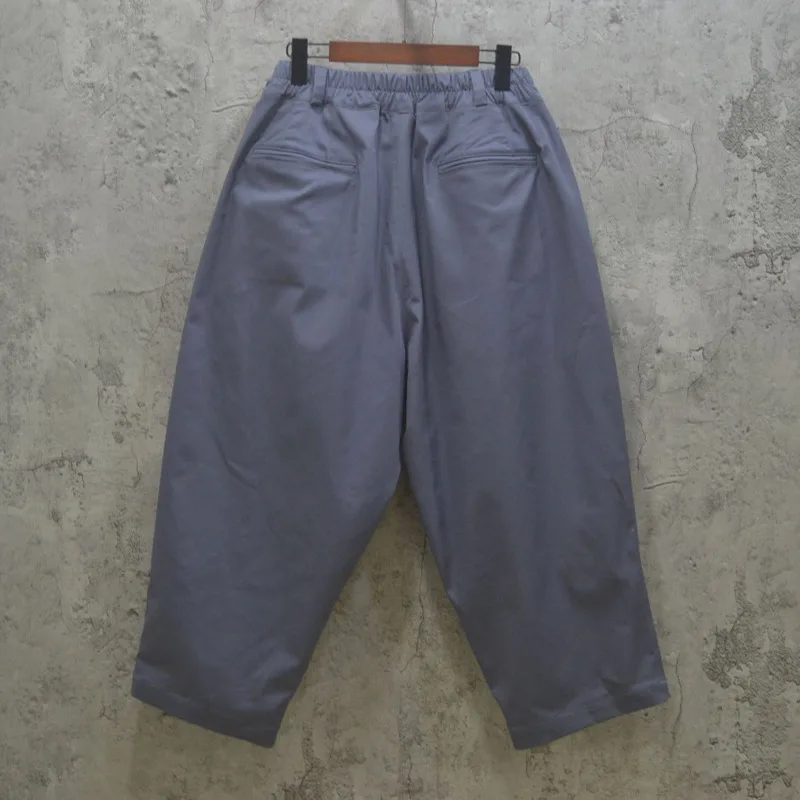 HKSH Spring Autumn New Men Tide Dark Style Low-Crotch Casual Cross Ankle-Length Pants Tapered Loose Streetwear Chic Ins HK17945
