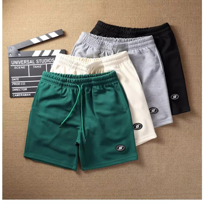 Pique Cloth Embroidery Rubber Label Basketball Shorts Men Women Black Green Khaki Gray Loose Running Sports Shortpant