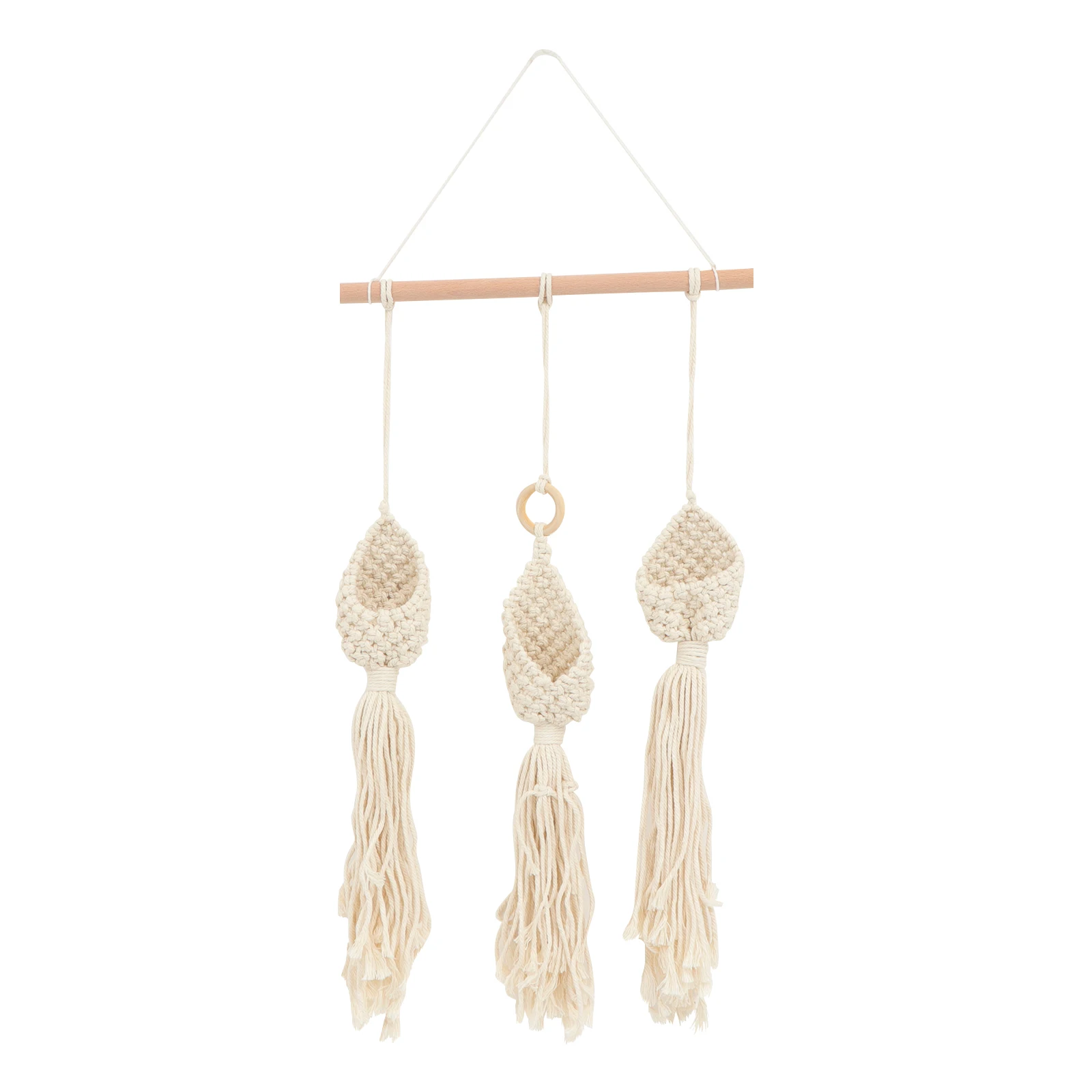 

Creative Hanging Air Plant Holder Net Bag Basket Decorative Plant Hanger for Home Office Cafe Wall Tillandsia Hanging Flower Pot