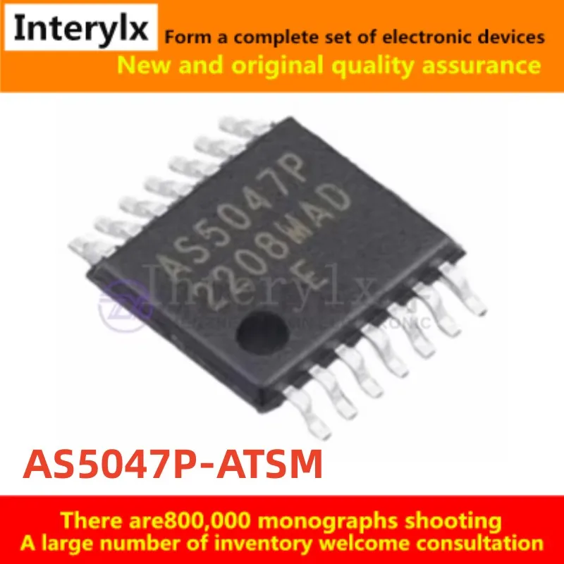 2-10Pcs/Lot Original Genuine AS5047P AS5047D AS5047P-ATSM SMD TSSOP14 Rotary Encoder