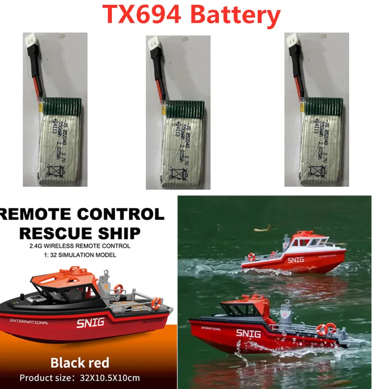 TX694 Boat Spare Parts TX694 Speedboat 3.7V 500Mah Battery TX694 Brushless Boat Battery TX693 RC Racing Boat Battery Blades Toys