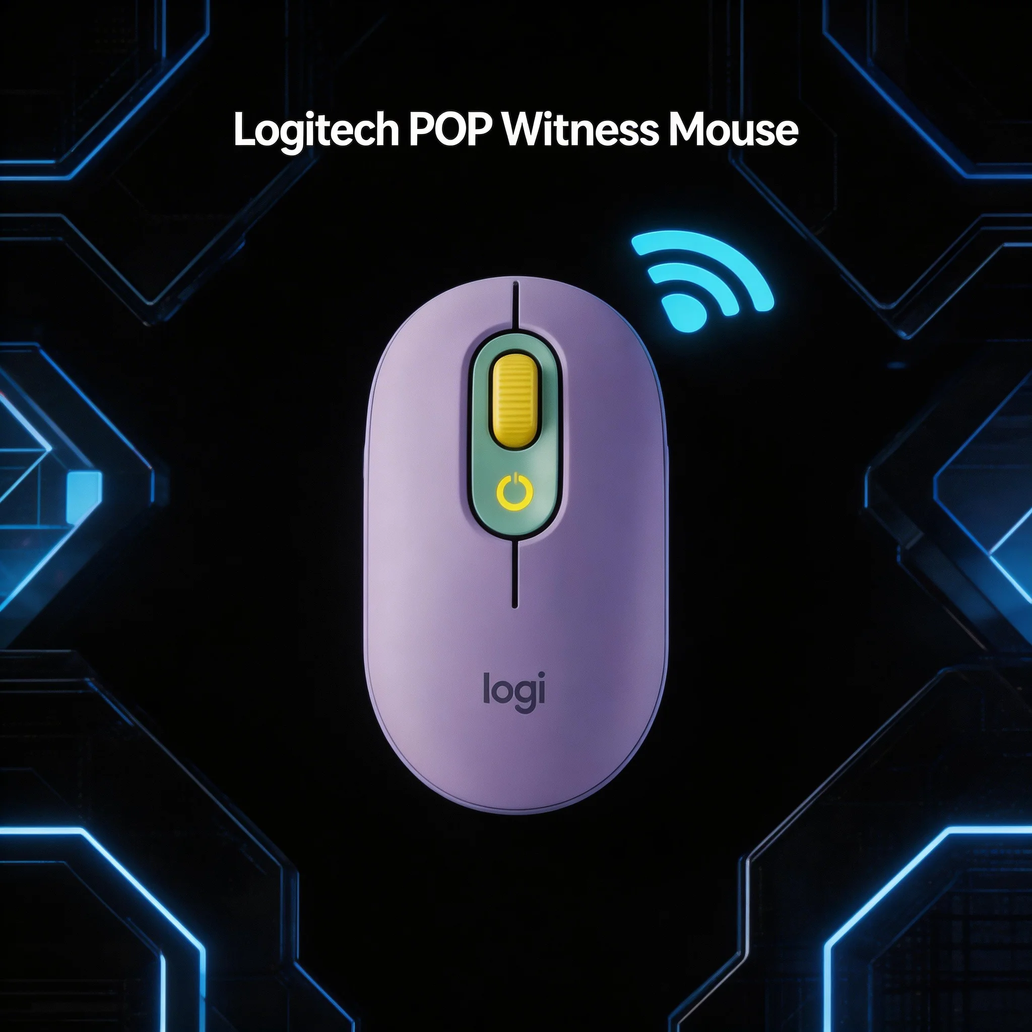 

Беспроводная Bluetooth-мышь Logitech POP Gift с модным дизайном кнопок-эмодзи для женщин, мужчин, студентов, офисных работников, компьютерная периферия