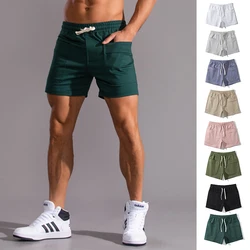 Summer Sport Basketball Shorts For Men Cotton Gym Shorts Quick Dry Crossfit Running Shorts Pocket Casual Sweatpants Man Clothing