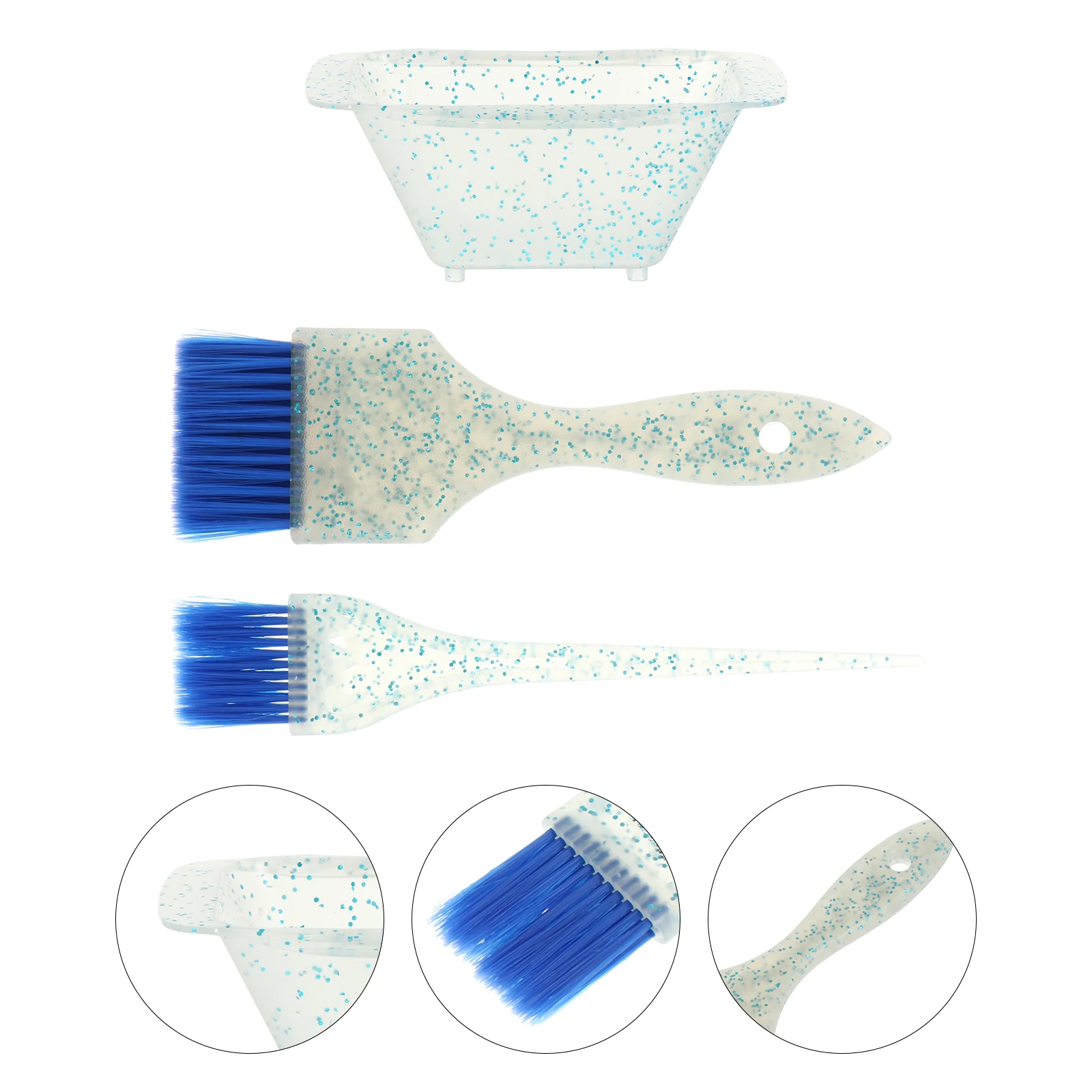 

1Set Hair Coloring Bowl with Brush Set Hair Dye Tools Professional Hairdressing Accessory Salon Use Hairdressing Accessory