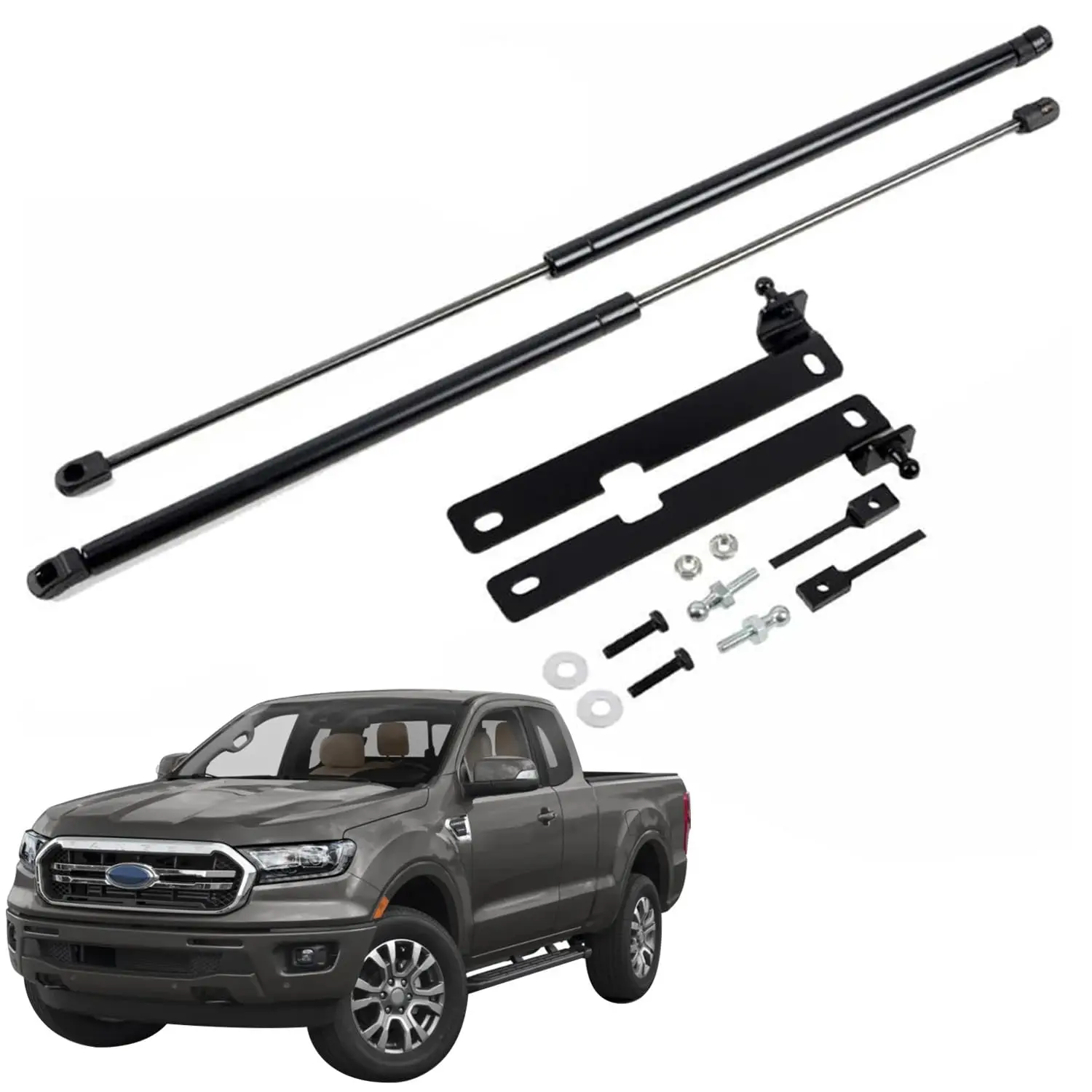 for Ford Ranger 2022 2023 2024 Front Hood Lift Supports Hood Struts Shocks Springs Dampers Car Accessories 1 Set