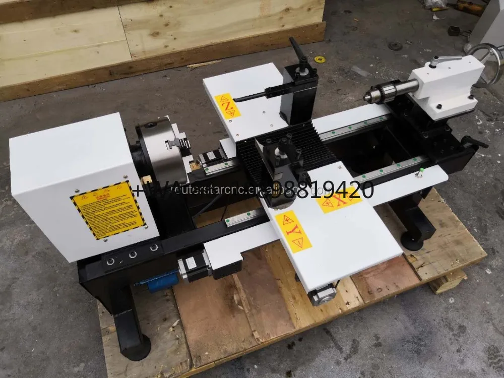 Mini CNC Turning Wood Lathe for Wooden eads  Making Routersttar  Automatic Woodworking