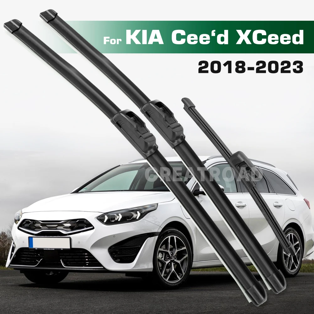 

Набор щеток стеклоочистителя GREATROAD с левым и правым рулем для KIA Cee'd Ceed XCeed CD 2018-2023, лобовое стекло, окно
