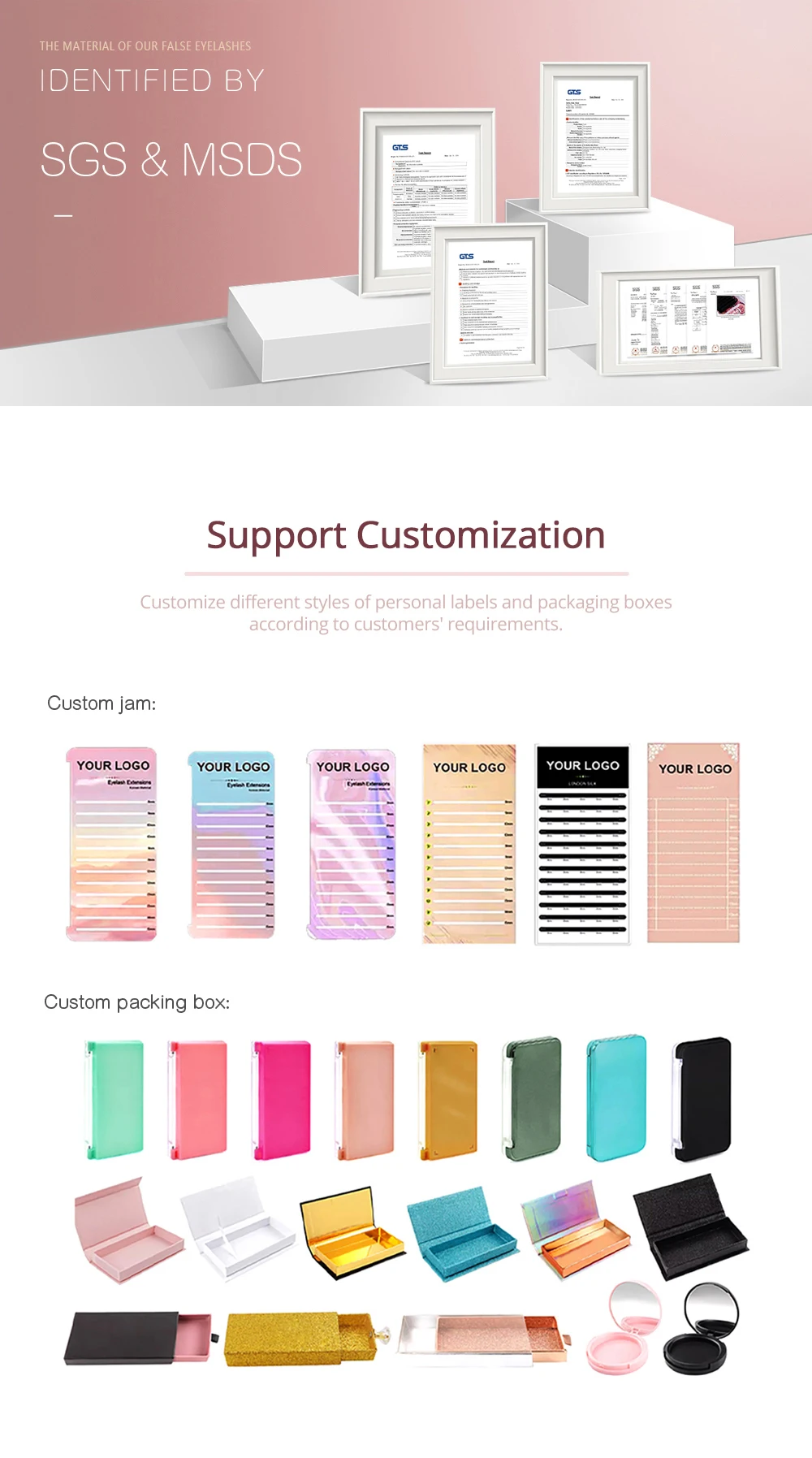 MASSCAKU Easy Fans Blühende Wimpern Autofloracion Blooming Individuelle Wimpernverlängerungen Individuelle Verpackung Wimpern Make-up Cilios – Detail 7