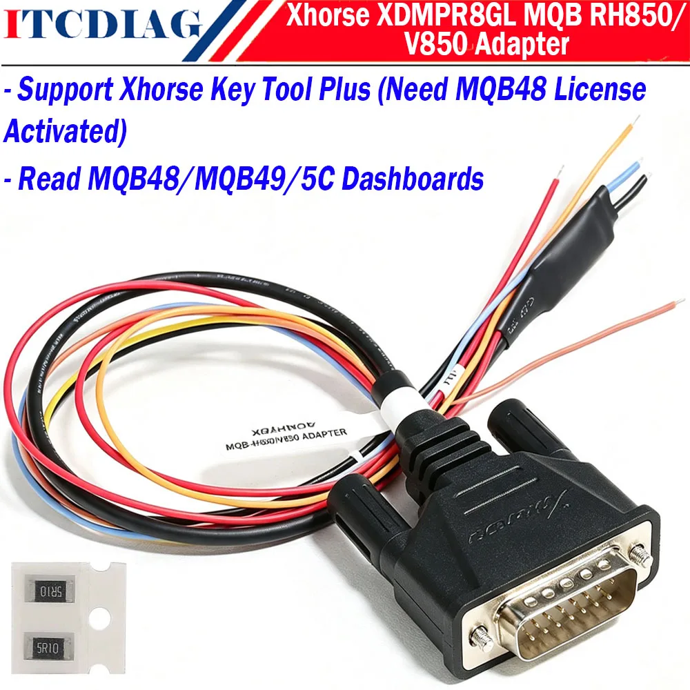 xhorse-vvdi-xdnpr8gl-mqb-rh850-v850アダプターケーブル-xhorseキーツールプラスプログラマー用-vw第4世代イモビライザークラスターキャリブレーション用