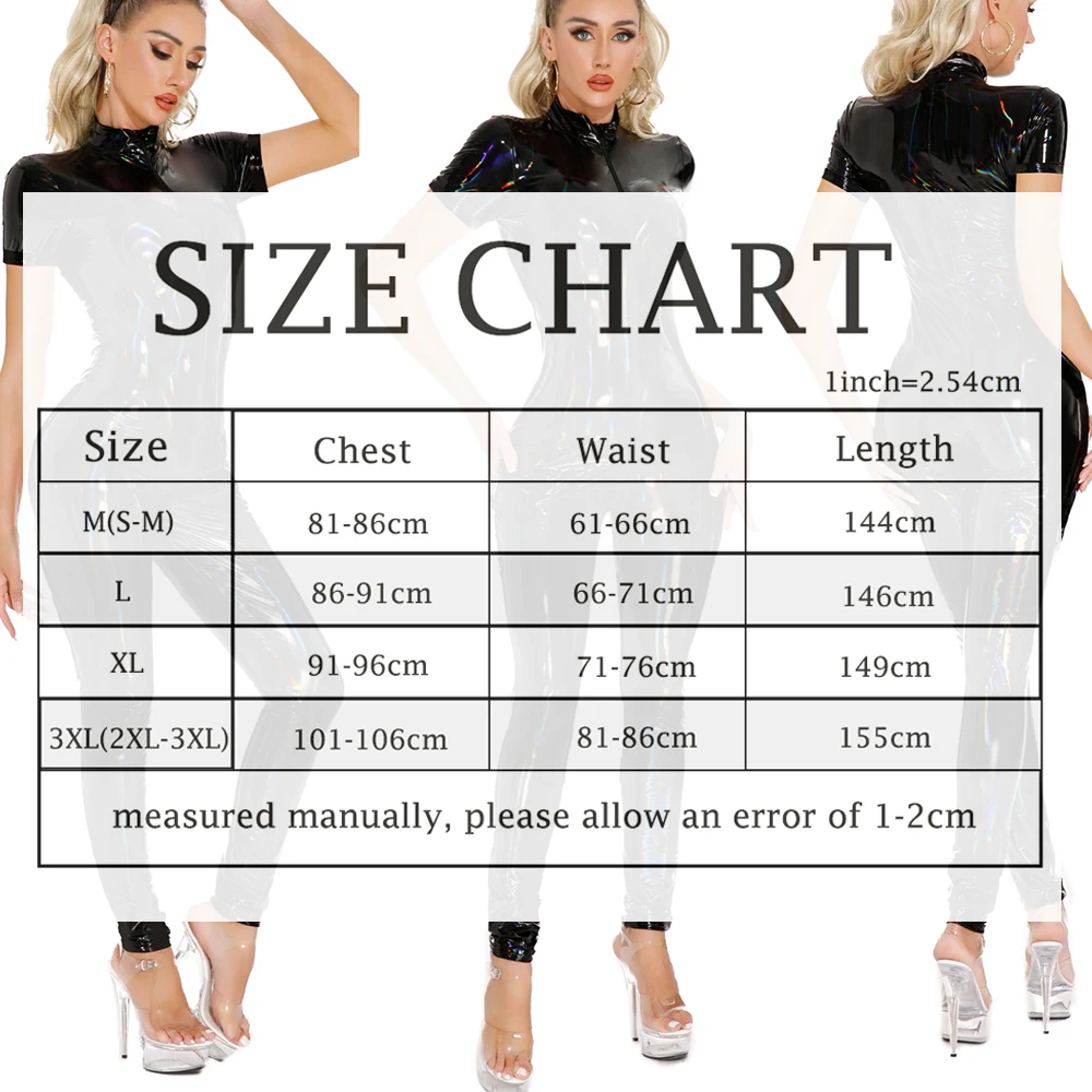 

Женские сексуальные латексные комбинезоны с открытой промежностью на молнии, боди с блестящим мокрым эффектом, кожа из ПВХ, трико для ночного клуба, узкие комбинезоны