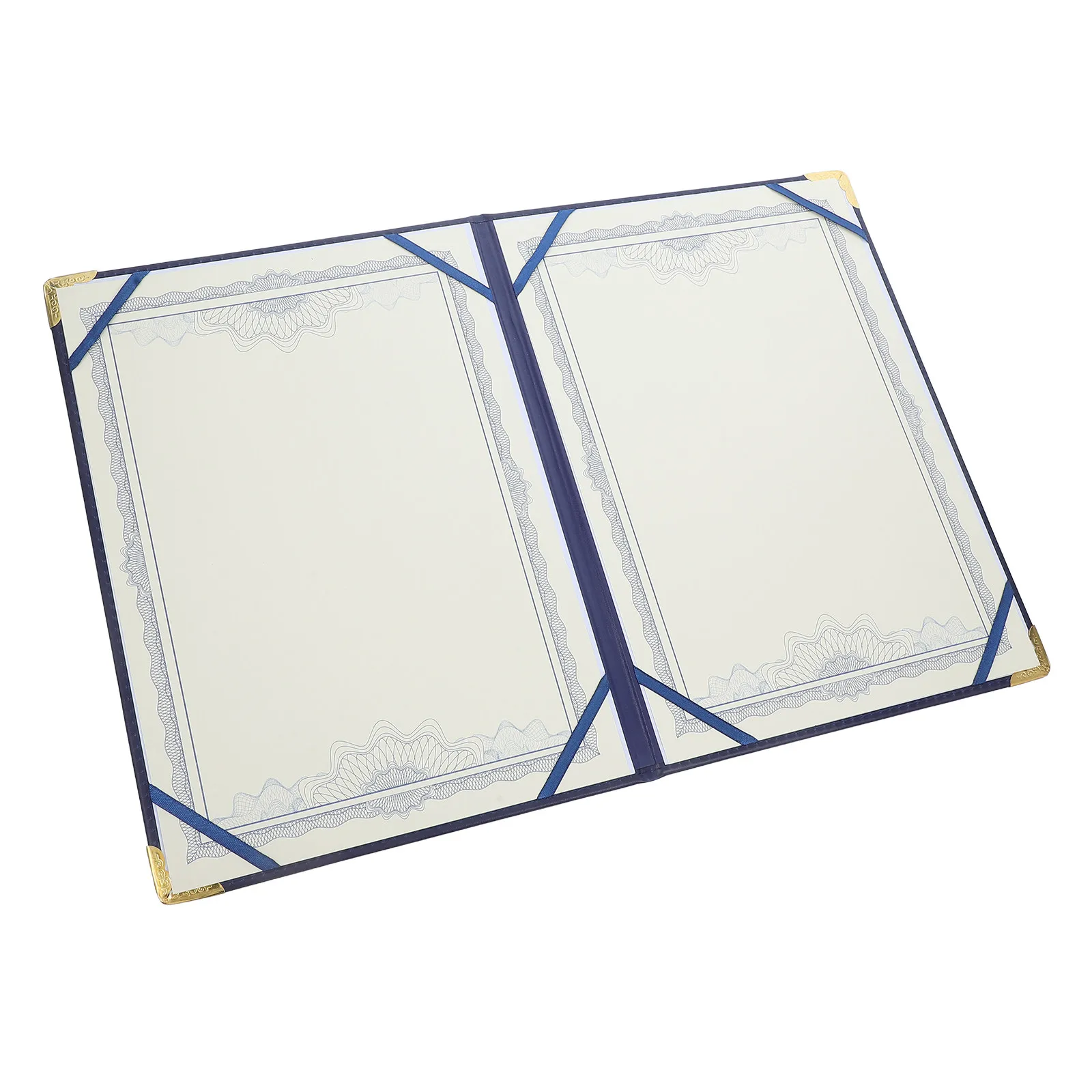 Blank Certificate Cover A3 Size PU Document Holder Graduation Diploma Award Presentation Folder Certificate Protector
