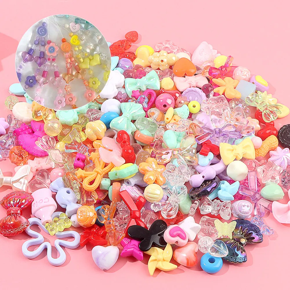 20/50/100g Mix-color Acrylic Beads,  DIY Jewelry Making Accessories, Valentine's Day, Halloween, Christmas, Thanksgiving Gifts