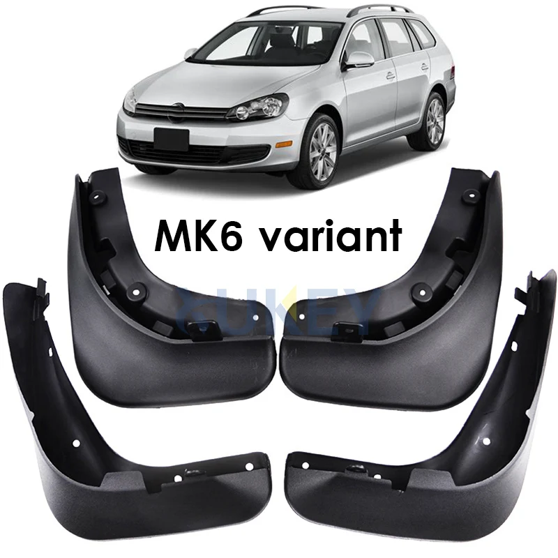 4X Set For VW Golf 6 MK6 Variant Vento Wagon Jetta SportWagen Mud Flaps Splash Guards Mudguards Front Rear 2010 2011 2012 2013