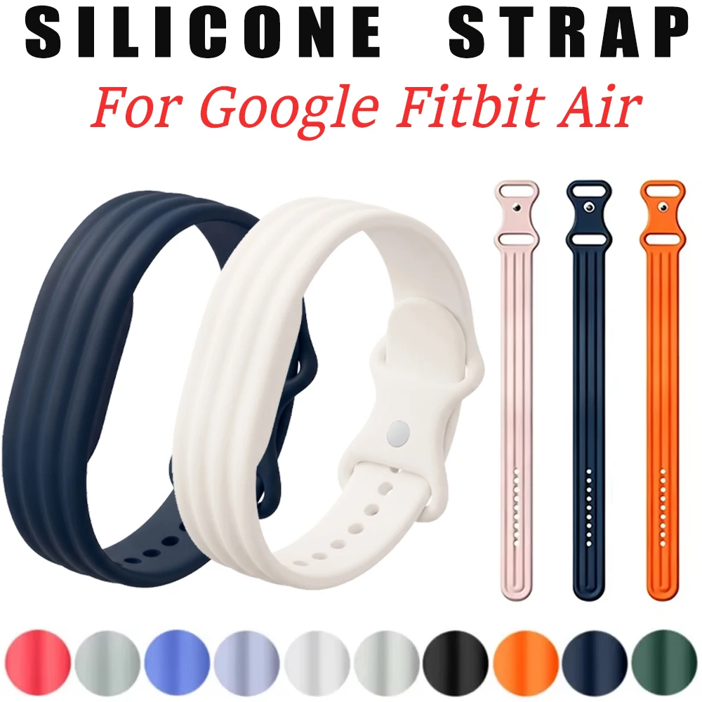 

Silicone Strap for Google Fitbit Air Rubber Soft Breathable Bracelet Wristband Correa for Google Fitbit Air Tracker Accessories