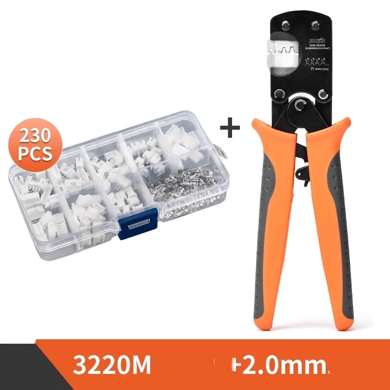 3220M Crimp Pliers 0.03-0.52mm² Micro Connector Crimp Tool Kit 2.0mm Terminal Kit