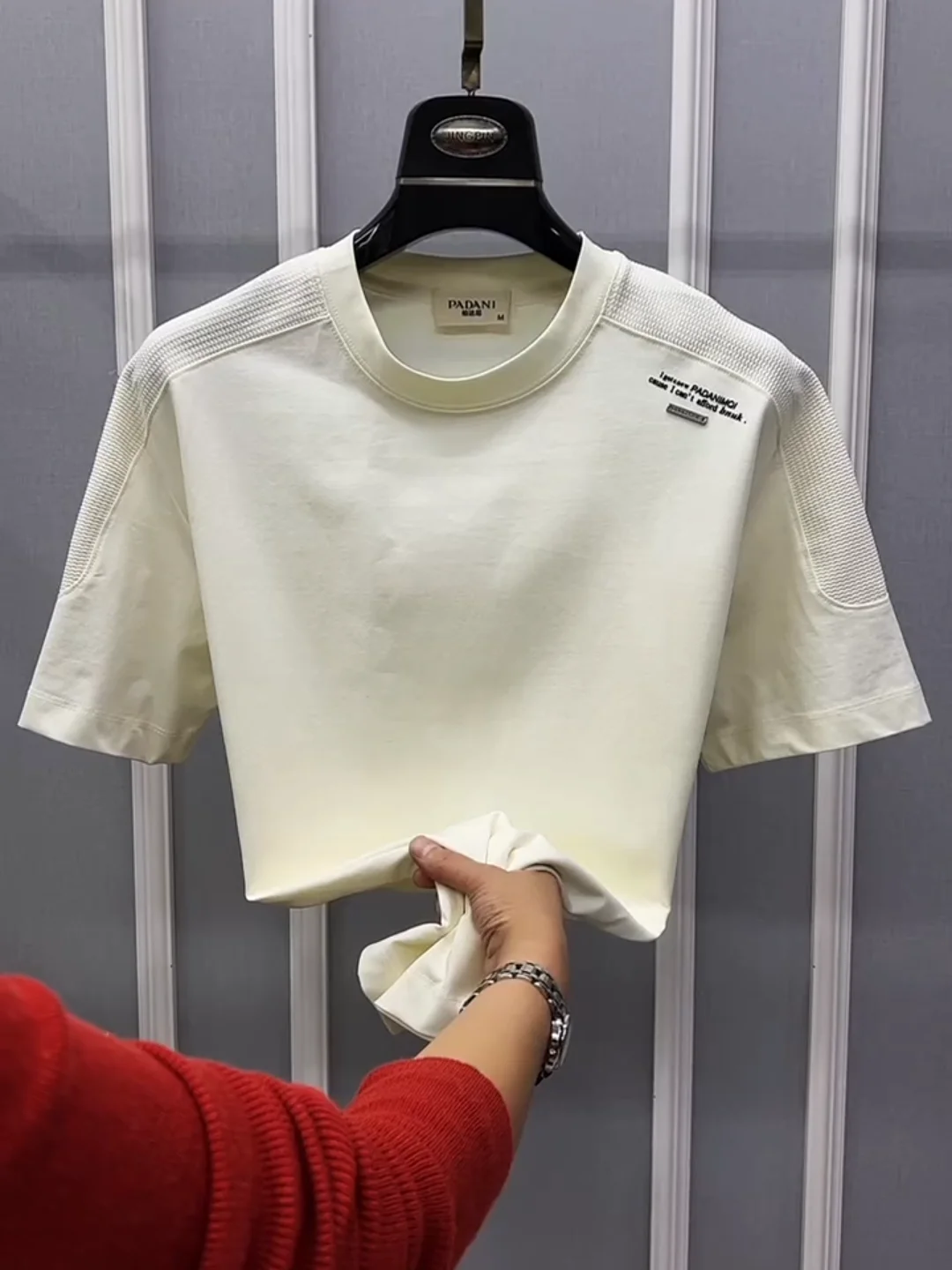 

Мужская летняя футболка свободного кроя с круглым вырезом и коротким рукавом VR24: повседневная, комфортная, высококачественная, модная, универсальная, в европейском стиле