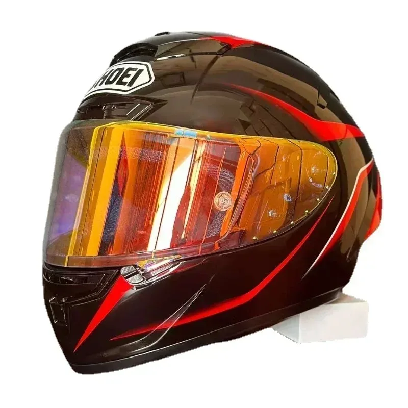 

Shoei X-Spirit III Черный Красный H2 Полнолицевой Шлем X-Четырнадцать X-14 X14 Мотоциклетные Шлемы Езда Мотокросс Гонки Мотоциклетный Шлем