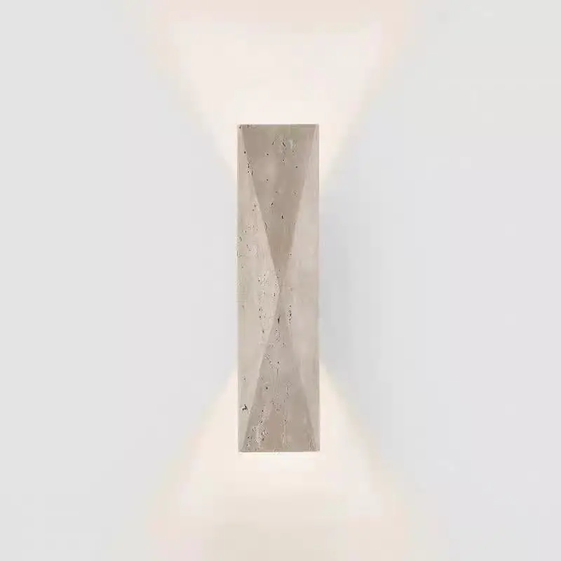 

Natural travertine entrance courtyard hotel wall corridor high-end designer cafe